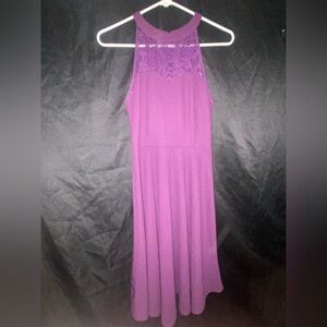 Purple Halter Sundress